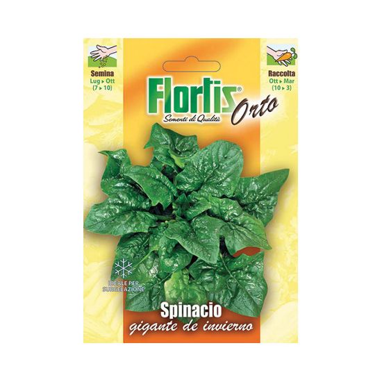 Immagine di BUSTINA SEMI ORTO SPINACIO GIGANTE D'INVERNO L 11,5 H 16 CM FLORTIS