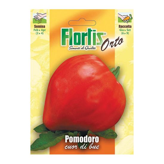 Immagine di BUSTINA SEMI ORTO POMODORO CUOR DI BUE L 11,5 H 16 CM FLORTIS