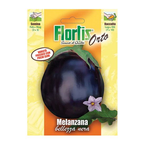 Immagine di BUSTINA SEMI ORTO MELANZANA NERA L 11,5 H 16 CM FLORTIS