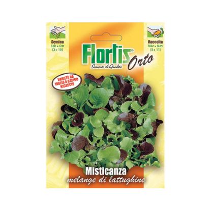 Immagine di BUSTINA SEMI ORTO MISTICANZA MELANGE LATTUGHINE L 11,5 H 16 CM FLORTIS