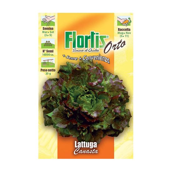 Immagine di BUSTINA SEMI ORTO LATTUGA CANASTA L 11,5 H 16 CM FLORTIS