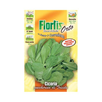 Immagine di BUSTINA SEMI ORTO CICORIA ZUCCHERINA DI TRIESTE L 11,5 H 16 CM FLORTIS