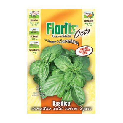 Immagine di BUSTINA SEMI ORTO BASILICO AROMATICO LIGURE L 11,5 H 16 CM FLORTIS