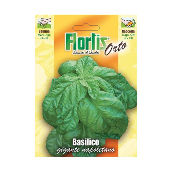Immagine di BUSTINA SEMI ORTO BASILICO GIGANTE NAPOLETANO L 11,5 H 16 CM FLORTIS