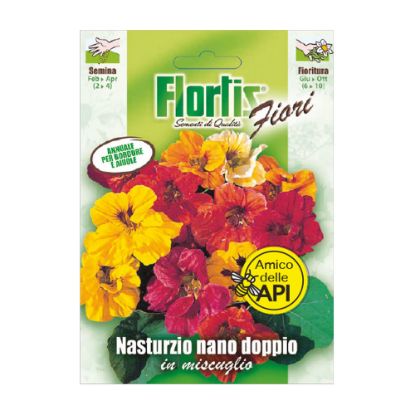 Immagine di BUSTINA SEMI FIORI NASTURZIO NANO DOPPIO MIX L 11,5 H 16 CM FLORTIS
