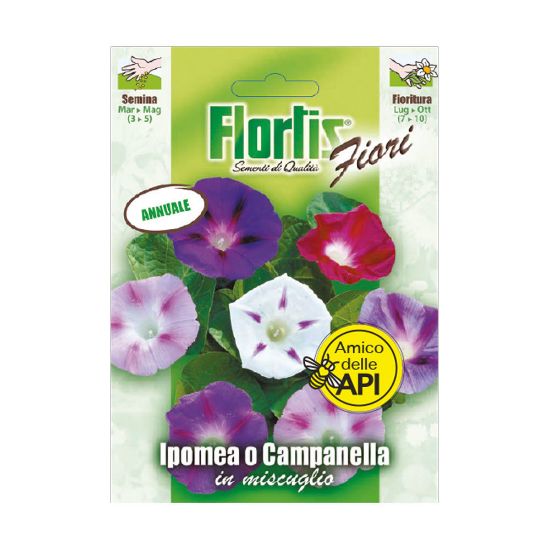 Immagine di BUSTINA SEMI FIORI IPOMEA O CAMPANELLA MIX L 11,5 H 16 CM FLORTIS