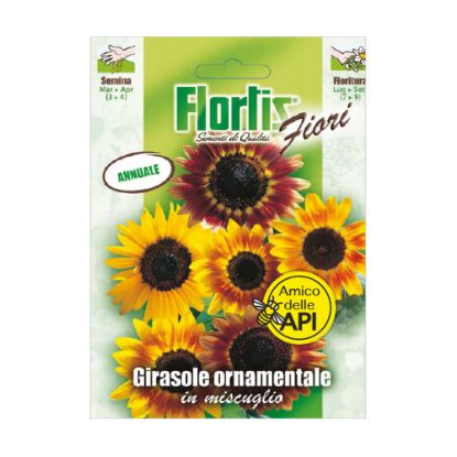 Immagine di BUSTINA SEMI FIORI GIRASOLE ORNAMENTALE MIX L 11,5 H 16 CM FLORTIS