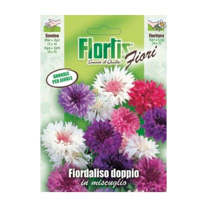 Immagine di BUSTINA SEMI FIORI FIORDALISO DOPPIO MIX L 11,5 H 16 CM FLORTIS