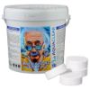 Immagine di CLORO PASTIGLIE MULTIAZIONE DA 200 GR CONFEZIONE DA 5,0 KG FUNZIONE DI STABILIZZANTE - ANTIALGHE - FLOCCULANTE AQUACLEAR