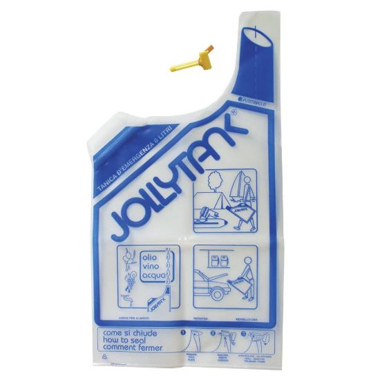 Immagine di TANICA DI EMERGENZA A SACCHETTO JOLLY TANK TASCABILE 8,0 LT IDEALE PER TRASPORTO LIQUIDI