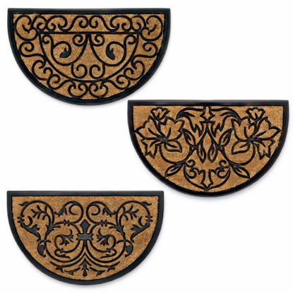 Immagine di ZERBINO COCCO+GOMMA SPRINT MEZZO TONDO L 75 H 45 CM SPESSORE 2,0 CM ASSORTITI IDEALE PER ESTERNO