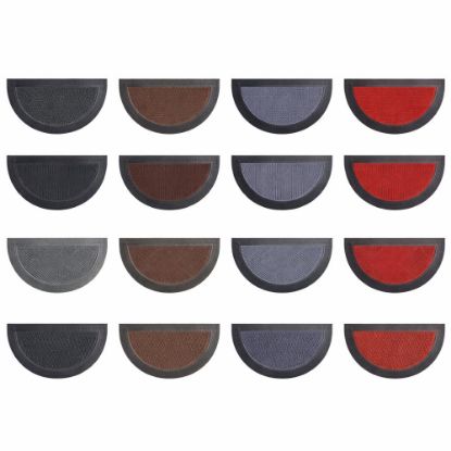 Immagine di ZERBINO GOMMA+POLIESTERE ATENE MEZZO TONDO L 68 H 38 CM SPESSORE 0,8 CM ASSORTITI IDEALE PER ESTERNO