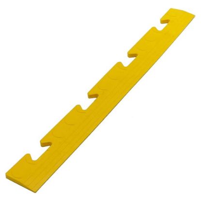 Immagine di SCIVOLO FEMMINA GIALLO PER PIASTRELLA PVC MORBIDA DISEGNO A BOLLE L 48 P 8 CM SPESSORE 0,8 CM ART PLAST