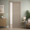 Immagine di PORTA TUA MANDORLA SCORREVOLE INTERNO MISURA 90x210x10/12 CM REVERSIBILE