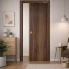 Immagine di PORTA MICROTEC NOCE QUERCIA SCORREVOLE INTERNO MISURA 70x210x10/12 CM REVERSIBILE