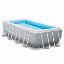 Immagine di PISCINA PRISMA METAL FRAME RETTANGOLARE L 400 P 200 H 100 CM CON POMPA FILTRO - SCALETTA - COPERTURA INTEX
