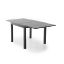 Immagine di TAVOLO DA GIARDINO IN ALLUMINIO MOD.OSTUNI ANTRACITE CON PIANO A DOGHE ALLUNGABILE L 90-180 P 90 H 75 IDEALE PER 4-6 POSTI