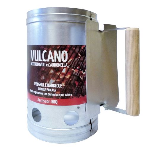 Immagine di VULCANO ACCENDI CARBONELLA E OVOLI IN ACCIAIO INOX G.M.R