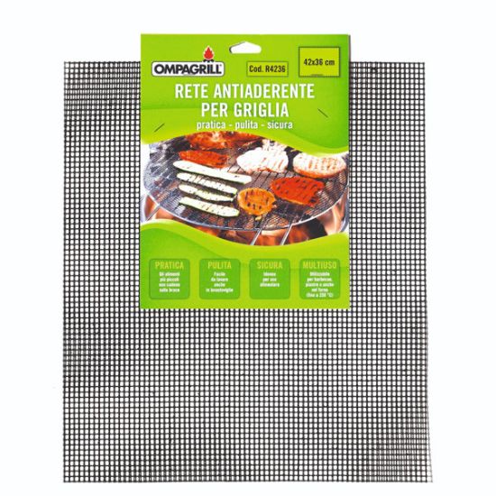 Immagine di RETE ANTIADERENTE TEFLONATA PER GRIGLIE E PIASTRE L 42 H 36 CM OMPAGRILLRETE ANTIADERENTE TEFLONATA PER GRIGLIE E PIASTRE L 42 H 36 CM OMPAGRILL
