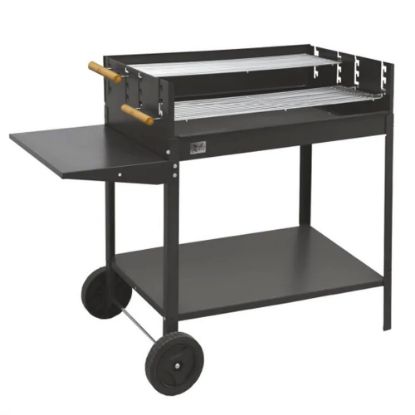 Immagine di BARBECUE A CARBONELLA CALYPSO CON RUOTE L 80 P 50 H 85 CM MILLE