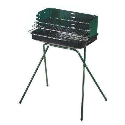 Immagine di BARBECUE A CARBONELLA MODELLO 60-40 GREEN L 53 P 34,5 H 87 CM OMPAGRILL