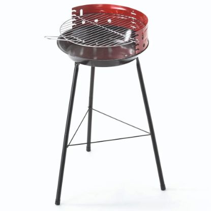 Immagine di BARBECUE A CARBONELLA MODELLO SIRIO ROSSO Ø 40 H 75 CM OMPAGRILL