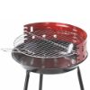 Immagine di BARBECUE A CARBONELLA MODELLO SIRIO ROSSO Ø 40 H 75 CM OMPAGRILL