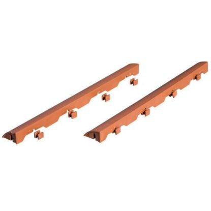 Immagine di SCIVOLI PER PIASTRELLA EASY TARRACOTTA CON AGGANCIO UNIVERSALE L 39 P 4,5 CM SPESSORE 2,5 CM IN CONFEZIONE DA 6 PZ ART PLAST