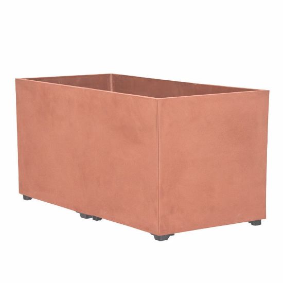 Immagine di VASO CARAVAGGIO PLASTICA RETTANGOLARE L 80 P 40 H 40 CM COTTO ART PLAST