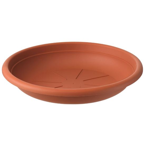 Immagine di SOTTOVASO PLASTICA Ø 25 CM COTTO PER VASO CAMPANA Ø 30 CM ART PLAST