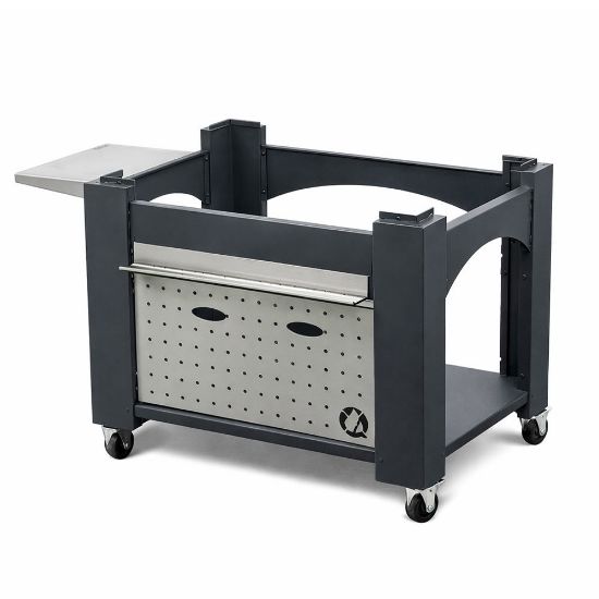 Immagine di CARRELLO ARDE BABY ANTRACITE L 66 P 56 H 90 CON PIANO LATERALE E RUOTE IDEALE PER FORNO ARDE BABY TRANQUILLI