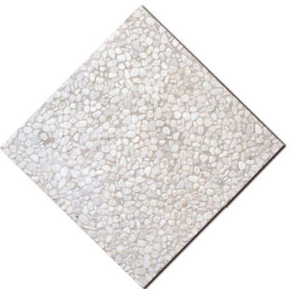 Immagine di GHIAIA LAVATA BIANCO CARRARA 40X40CM D'ASCENZI A MQ