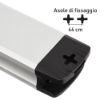 Immagine di MULTIPRESA 6 PRESE POLIVALENTI CON INTERRUTTORE CAVO 2 MT SILVER/NERO ELECTRALINE